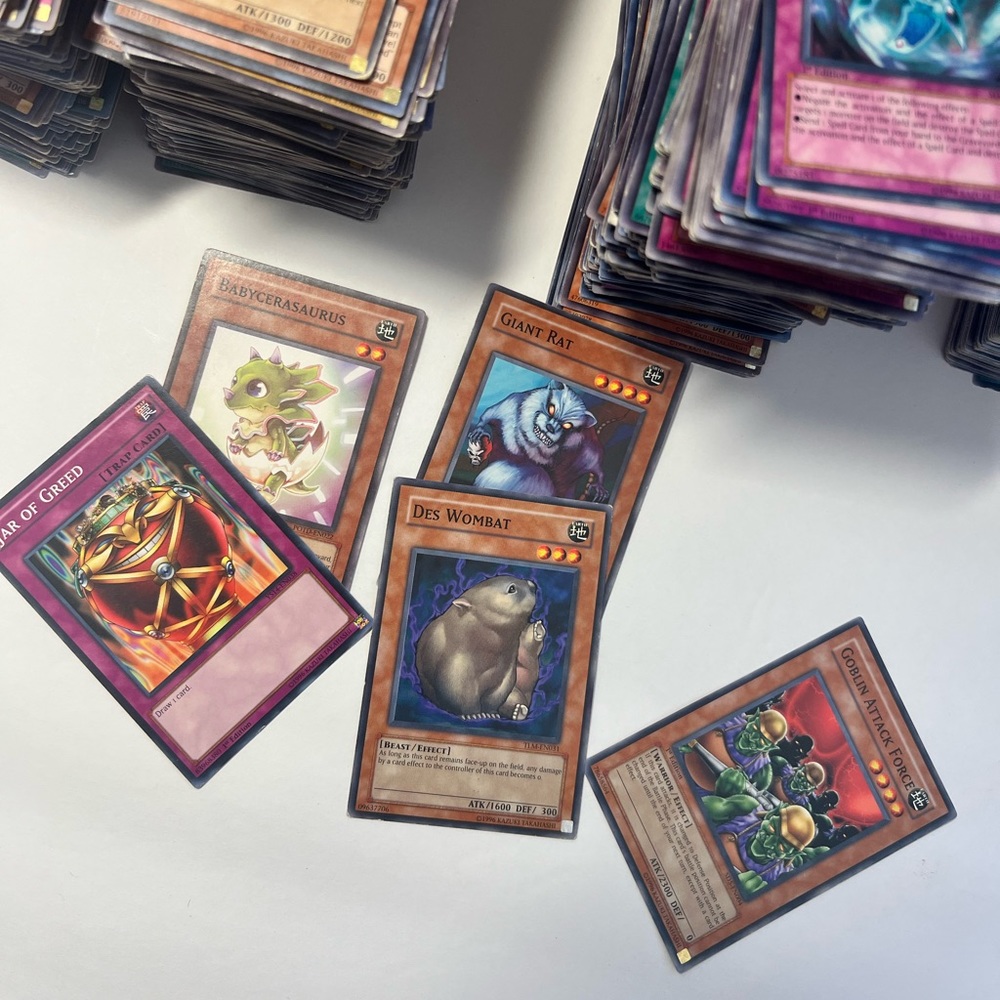 Yugioh Bulk Card 1000 Lot Random Common Rare Super Rare Ultra Rare 1st ed 1996.
